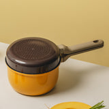 DR.Hows Acorn Cookware Pot Frying pan lid 2P combo