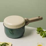 DR.Hows Acorn Cookware Pot Frying pan lid 2P combo