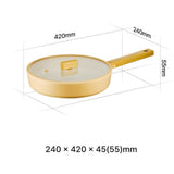 24cm fryingpan+lid