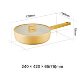 24cm wok+lid