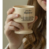 Wine Glass Butter Black x 1
