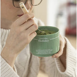 Soup Bowl Green Ivory x 1