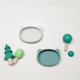 MODUI Silicone Baby Food Tableware Bowl Lid Dinnerware