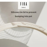 NEOFLAM FIKA Silicone Rim Glass Lid Pot Frying Pan Lid