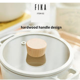 NEOFLAM FIKA Silicone Rim Glass Lid Pot Frying Pan Lid