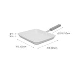 DR.Hows Stainless steel sus304 wood handle square pan kitchenware cookware house warming gift
