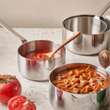 SAUTEN Mini Stainless Sauce Pan 12cm 14cm Induction ready