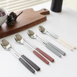 KAMOME Spoon and Chopsticks combo 4 Spoons + 4 Chopsticks