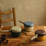 DR.Hows Acorn Cookware Pot Frying pan lid 2P combo