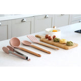BRANDKR Silicone Cookware 4P A Set(Ladle + Tuner + Spoon + Tong)