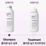 DR.FORHAIR Folligen Silk Shampoo 500ml ,Treatment 300ml Alleviate hair loss symptoms