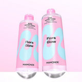 MAMONDEFlora Glow Rose Water Toner 500ml,Liquid Mask 80ml,Smoothing Ceam 50ml