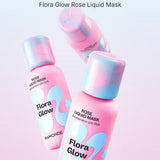 MAMONDEFlora Glow Rose Water Toner 500ml,Liquid Mask 80ml,Smoothing Ceam 50ml