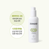 ZEROID Intensive Facial Cream Cleanser 180ml, Intensive Cream Toner 200ml