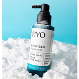 RYO Root:Gen Oil Balancing Shampoo 515ml,Aqua Peel Scalp Tonic 100ml