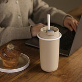 MOSH Latte Straw Tumbler Matte Colors 480ml,700ml