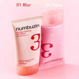 Numbersin No. 3 Ceramic Tone-Up Beige Foundation-Free Blur Glow Sun Cream 2-Pack