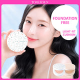 Tone Fit Sun Foundation-Free Vegan Sun Cushion (Tone Up Cushion / Cover Cushion) SPF50+ PA++++