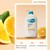 Derma:B Daily Body Wash Peach/Musk/Mandarin 1000ml
